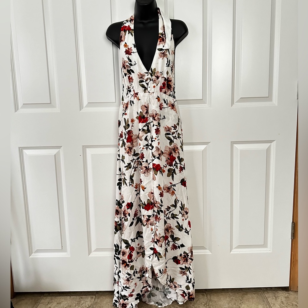 Daytrip Floral Halter Maxi Romper Women’s Romper/Jumpsuits